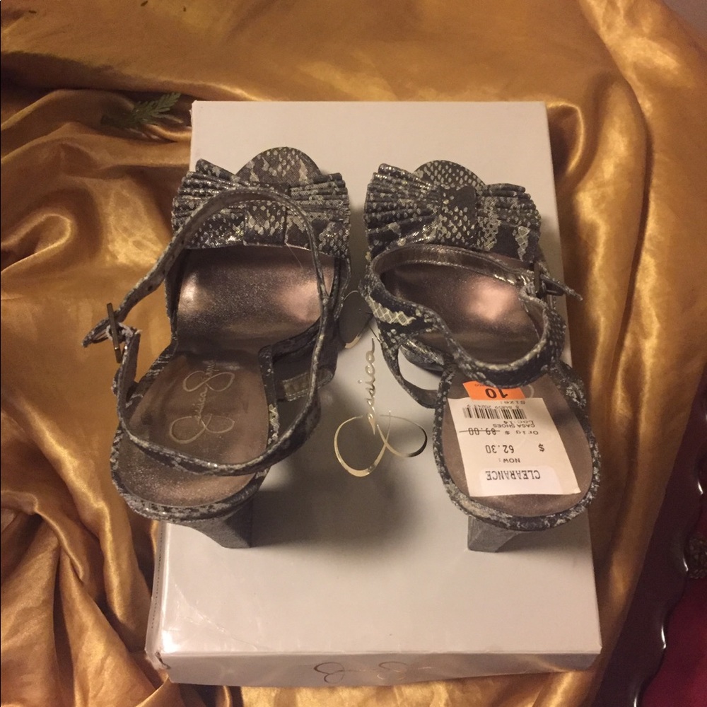 ❌SOLD❌NEW Snake Skin Open Toe Heel’s - Picture 3 of 6